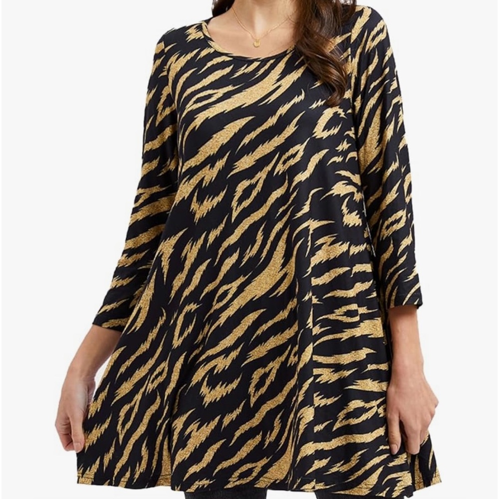 NWT 🐅 Plus size 3x animal print tunic 🐅 trending!! 😍😍